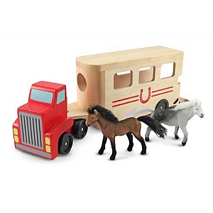  Horse Box Wooden Play Set
