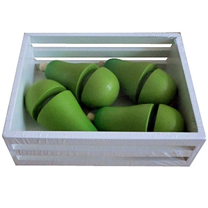 Crate of Wooden Pears