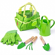 Garden Tote Bag with Tools & Watering Can