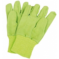 Kids Green Cotton Gardening Gloves