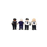 John Crane Wooden Police and Prisoner Set