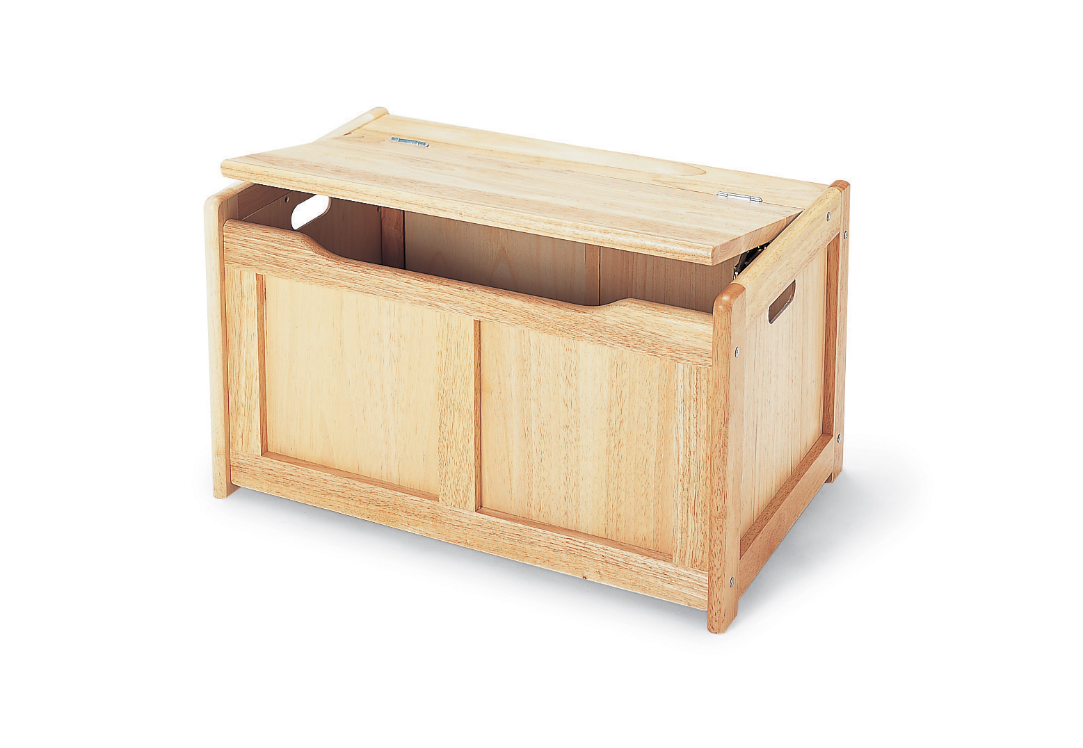 Natural Wooden Toy Chest, Kids Wooden Storage Chest