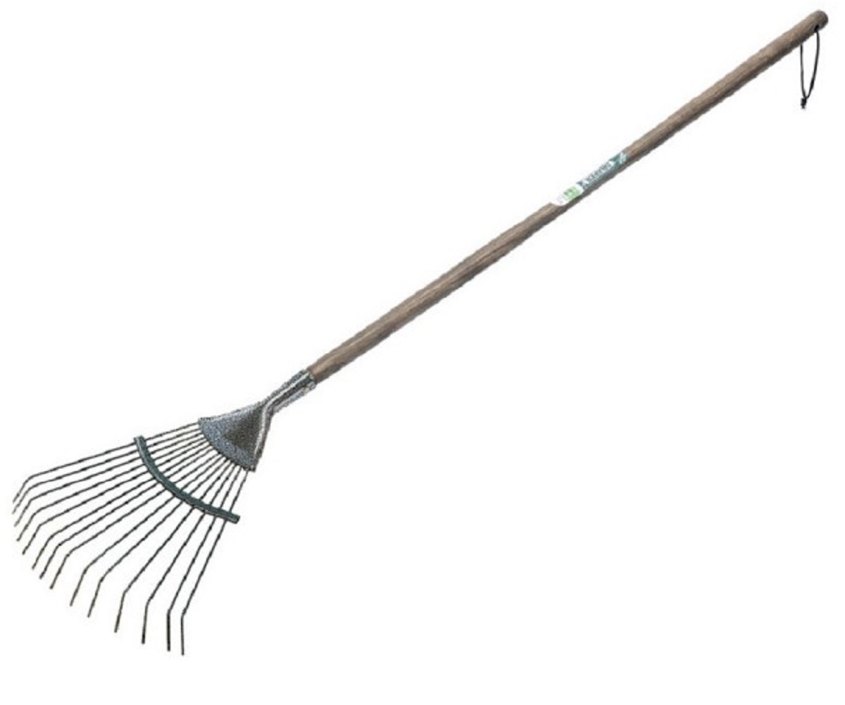 Older Childrens Leaf Rake Metal Junior Lawn Rake