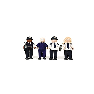 Wooden Police and Prisoner Set