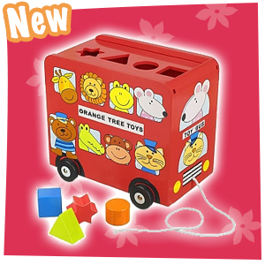 Wooden Bus Shape Sorter