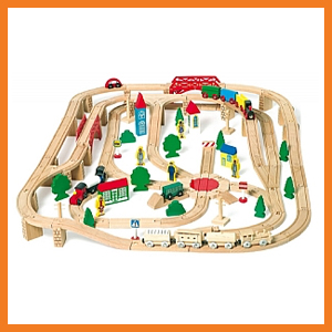 Wooden train set